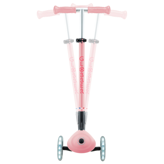 Globber otroški zložljiv skiro Elite Lights Pastel Pink