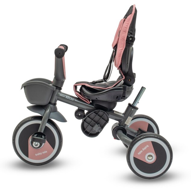 Detská Trojkolka Baby Mix 5v1 RELAX 365° ružová