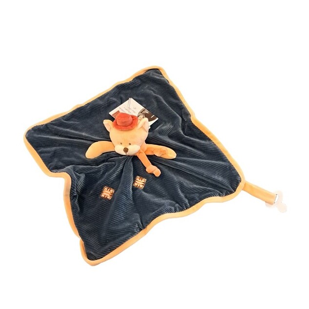 BK BEN BABY RUG mazilica s narančastim šeširićem (30x30 cm) s poklon kutijom