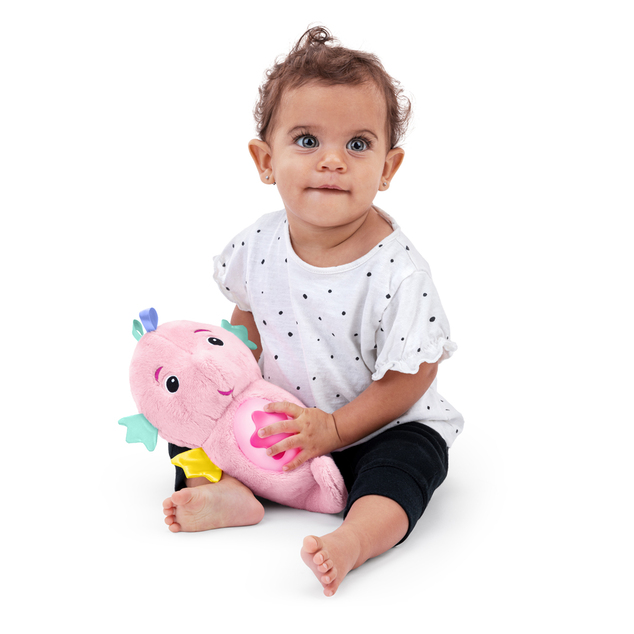 BABY EINSTEIN Hračka uklidňující se senzorem pláče - mořský koník růžový