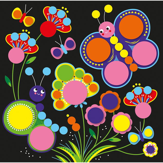 Janod My arts&amp;crafts Kreativset Runde Aufkleber