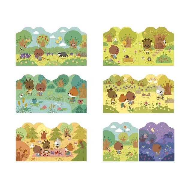 Janod Stickers Samolepky Les 7 predlôh