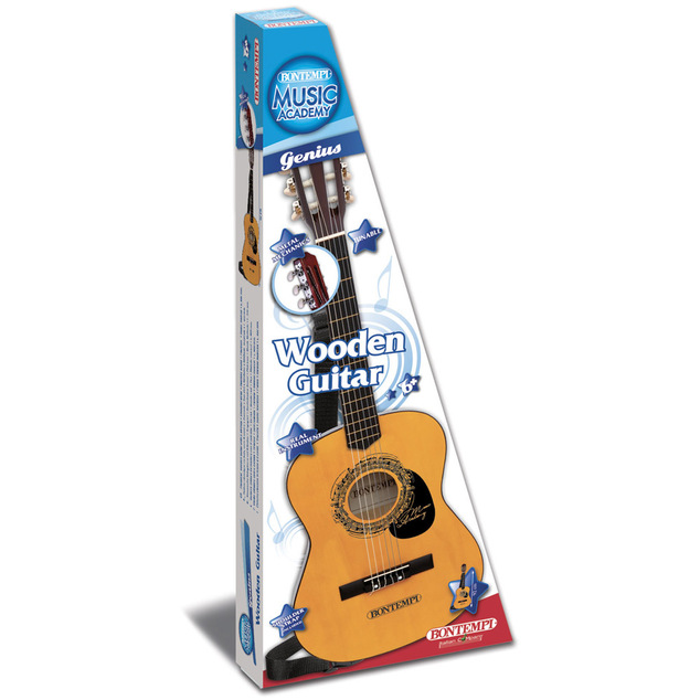 Bontempi Drevená gitara 92 cm s popruhom cez rameno
