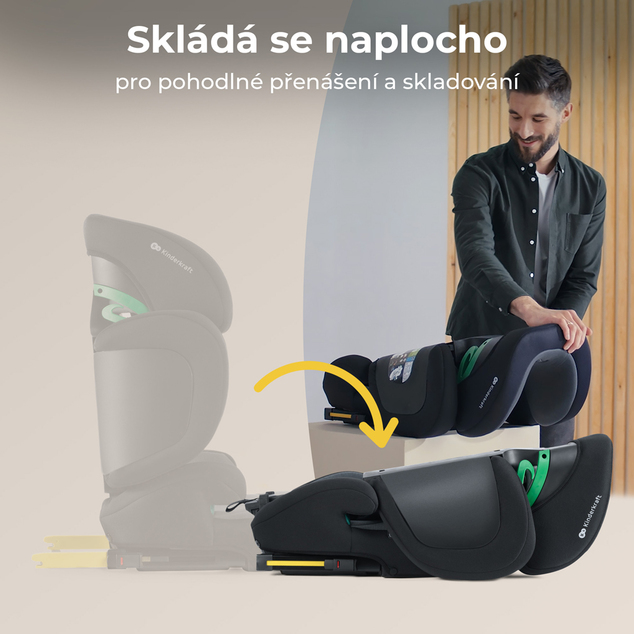 KINDERKRAFT SELECT Siège auto i-Size XPAND 2 i-Size 100-150 cm Graphite Black, Premium
