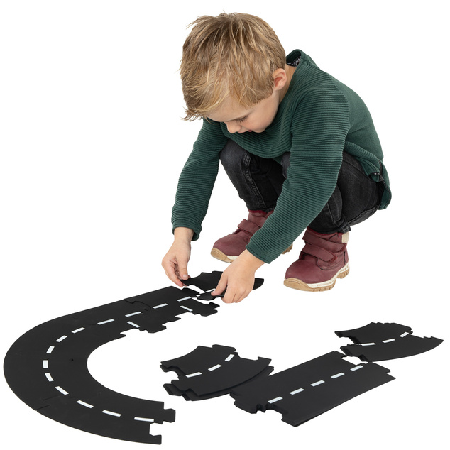 Kids Globe Traffic autodráha gumová obvod 307,5cm v krabičke