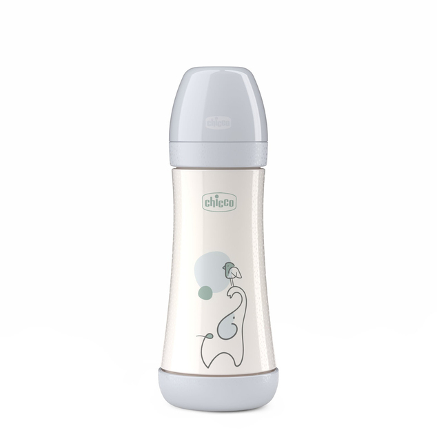 CHICCO Biberón anticólico Perfect5 300 ml neutral flujo rápido 4m+
