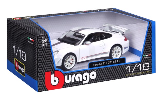 Bburago 1:18 Plus Porsche 911 GT3 RS Weiß