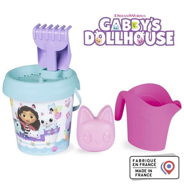 Vedierko Gabby's Dollhouse s krhličkou a prísl., stredné