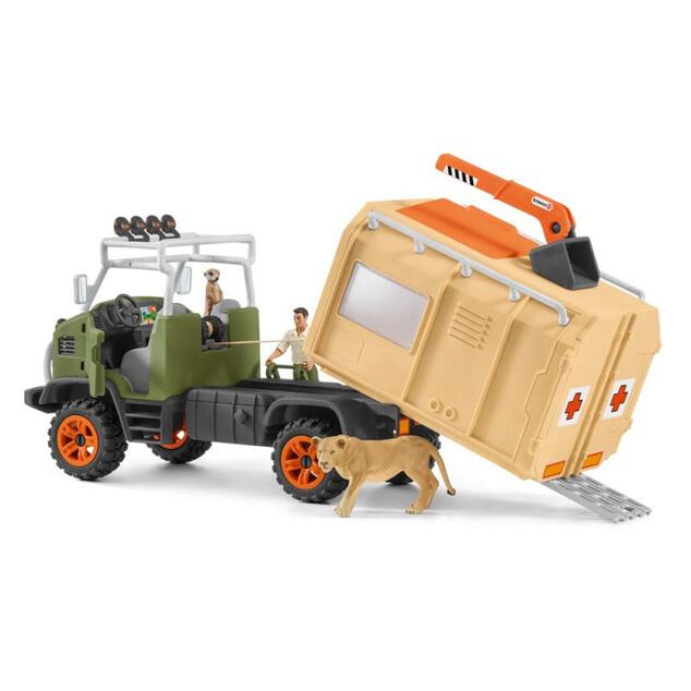 Schleich Camion mare de salvare pentru animale