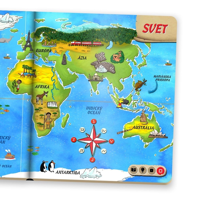 Albi Kúzelné čítanie Kniha Atlas sveta