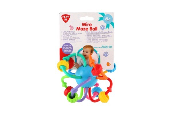 Hochet boule en plastique emmêlé 12cm