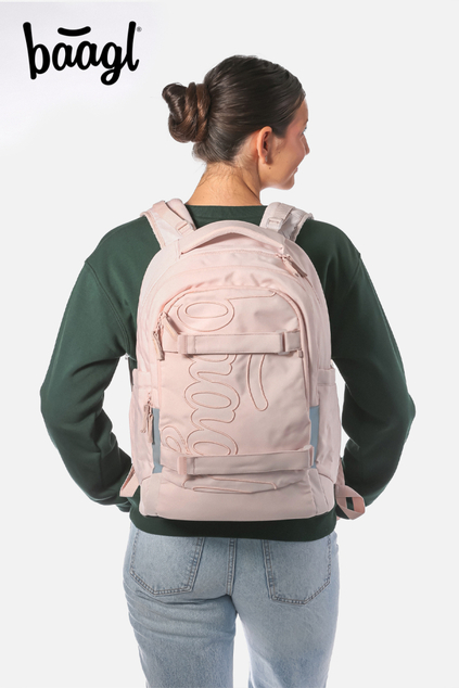 BAAGL Rucsac școlar Skate Max Creamy