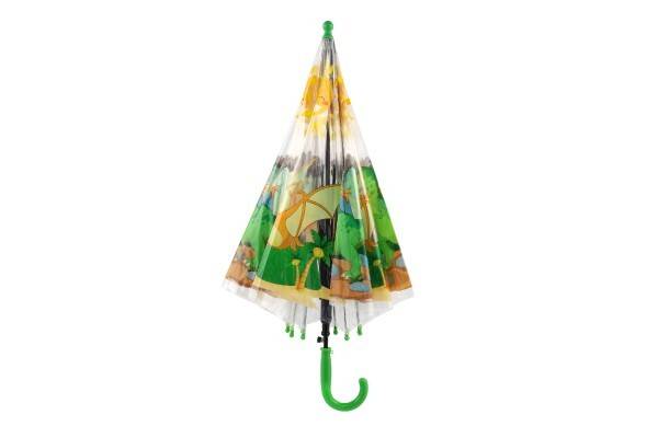 Dáždnik Dinosaurus plast/kov vystreľovací 64cm