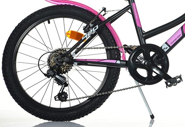 Dino Bikes - Detský bicykel 20" 420D-04SC -AURELIA čierno-ružový s prevodmi