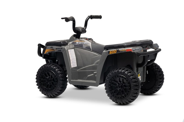Licencovaná elektrická štvorkolka Arctic Cat 12V so zadným pohonom, sivá, LED svetlá, Líti