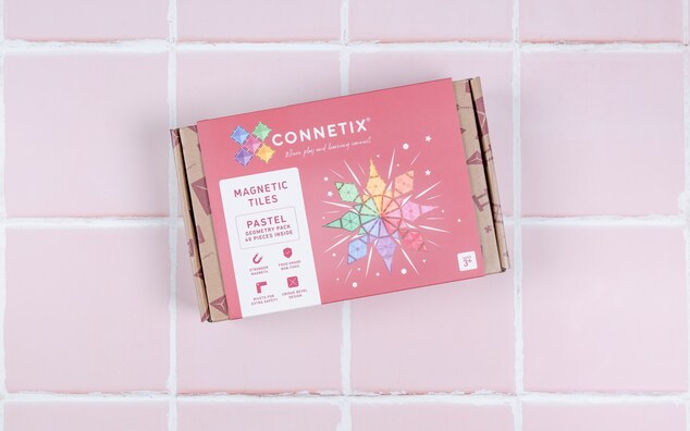 CONNETIX® Pastel Geometry Pack magnetická stavebnica 40 ks
