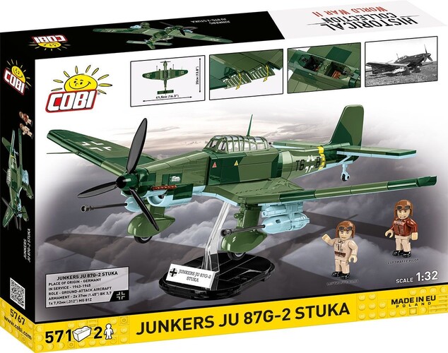 Cobi II WW Junkers JU 87G-2 STUKA, 1:32