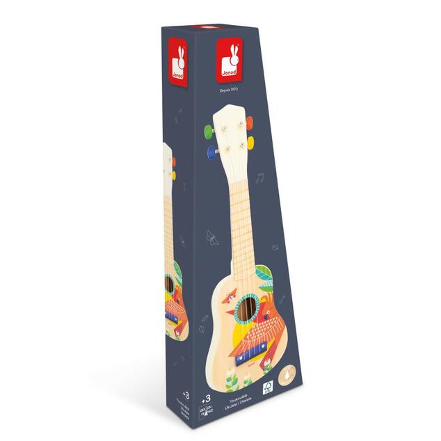 Janod Gioia Strumento musicale in legno per bambini Ukulele