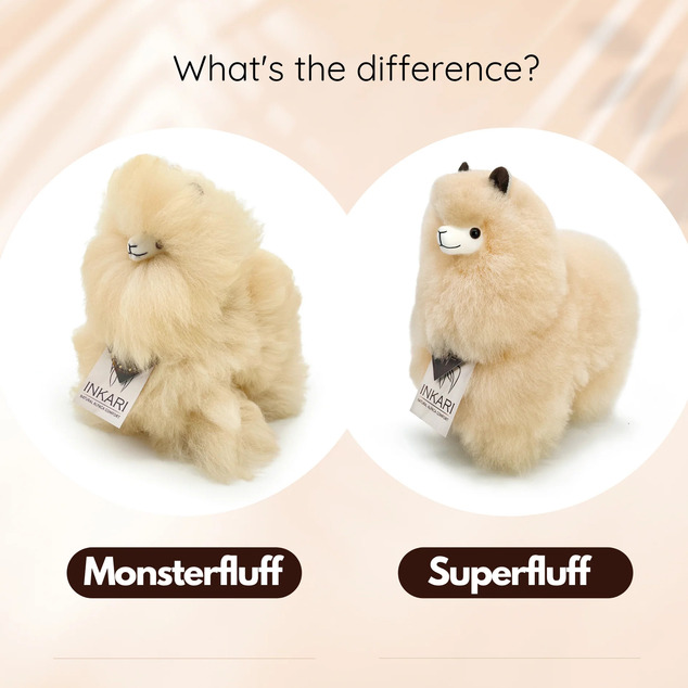 INKARI Плюшена играчка Алпака Small Monsterfluff Blond 23cm