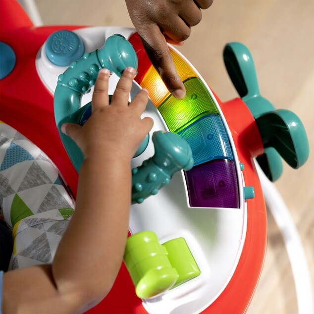 BABY EINSTEIN Skákadlo/aktívne centrum 2v1 Ocean Explorers Airplane Adventure™