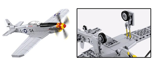 Cobi 26631 MUSTANG P-51 D FLYING BULLS, 1:48, 157 k