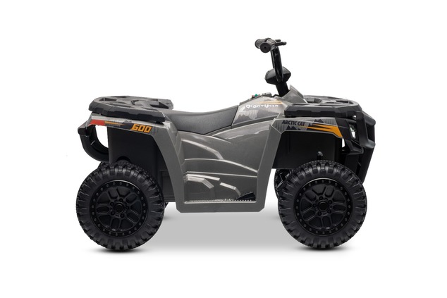 Licencovaná elektrická štvorkolka Arctic Cat 12V so zadným pohonom, sivá, LED svetlá, Líti
