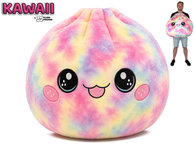 Mikro trading Plush Friends - Kawai Bao peluche gnocchetto - 60 cm - arcobaleno