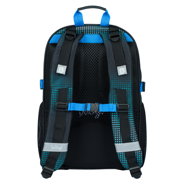 BAAGL SADA 3 Kern Fußballspieler: Rucksack, Federmappe, Tasche