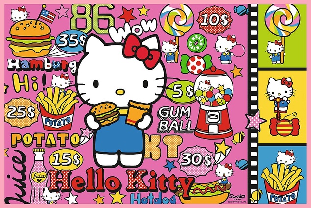 Trefl Puzzle Hello Kitty a priatelia 2x200 dielikov