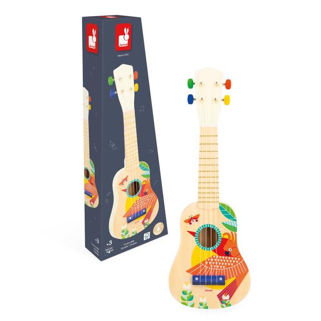 Janod Gioia Strumento musicale in legno per bambini Ukulele