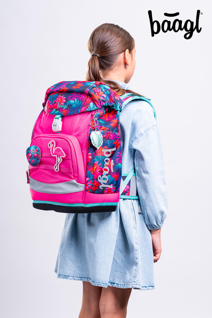BAAGL Zaino scolastico Airy Plus Fenicotteri GRS
