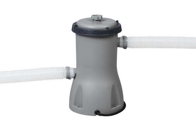 Überirdischer Pool Steel Pro MAX grau, Kartuschenfilter, Leiter, Abdeckplane, 3,96m x 1,22m