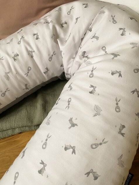 Cuscino gravidanza e allattamento Multirelax 3 in 1 Polycotton, Bunny