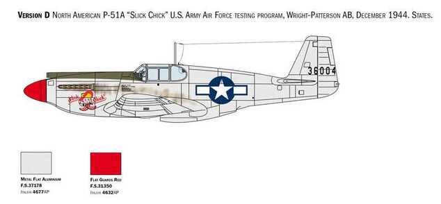 Model Kit letadlo 1423 - P-51A Mustang (1:72)
