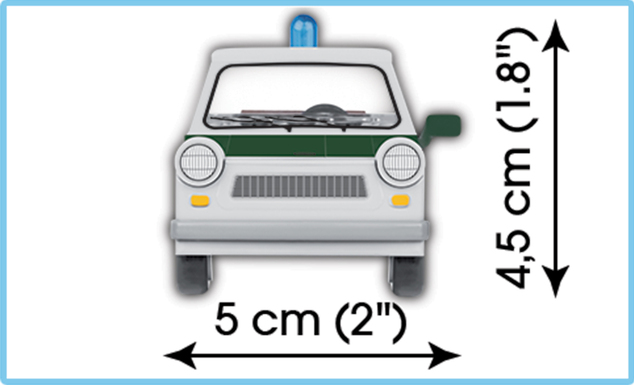 Cobi 24541 Youngtimer Trabant 601 Polizei  1:35