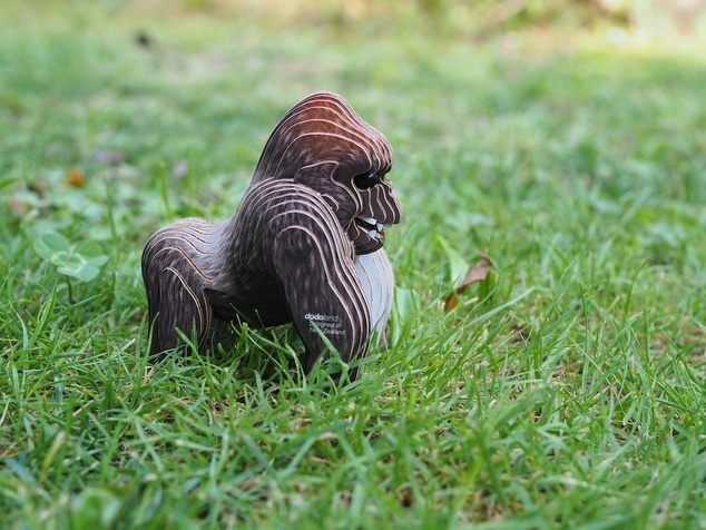 EUGY Gorilla 3D kartonasta sestavljanka