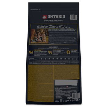 Krmivo Ontario Adult Mini Lamb &amp; Brown Rice 6,5kg