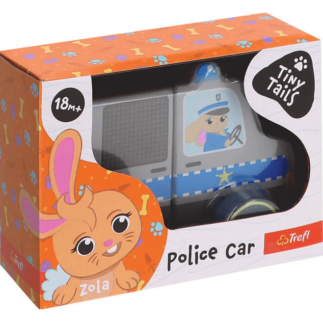 Trefl Magnetické vozidlo - Policajné auto - 2 prvky