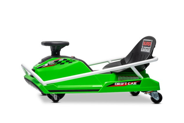 Beneo Motors Go-Kart da drift 24V, verde, 300W Motore Brushless, Batteria al litio, D
