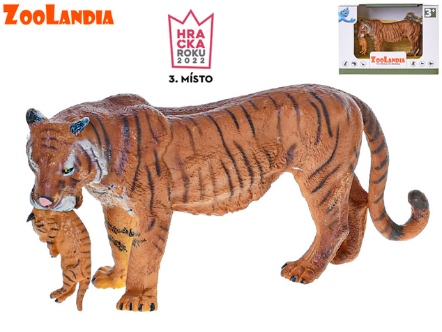 Zoolandia tiger s mláďaťom 15cm