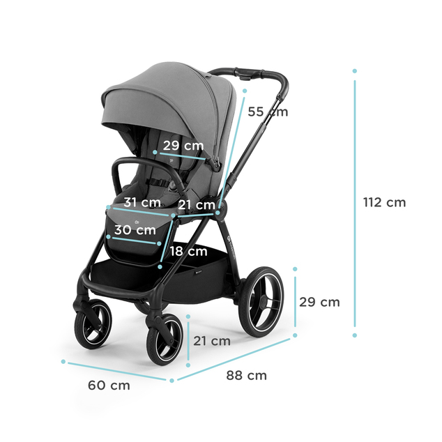 KINDERKRAFT Cochecito combinado Nea 2en1 Midnight Black