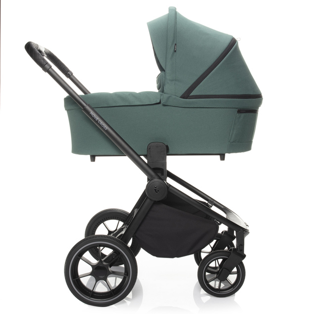 Kinderwagen Move Cross 2 + XL-Tragetasche + Adapter, Antique Green / Schwarz