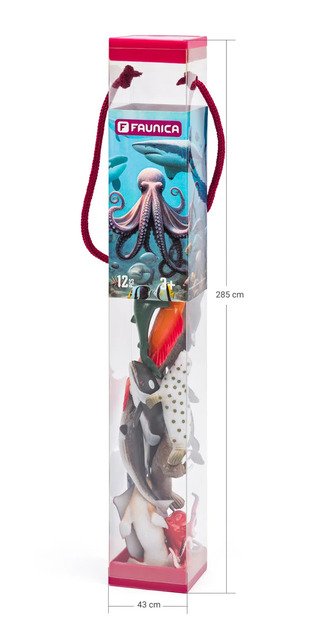 Faunica Zvířátka figurky v tubě - Oceán 12 figurek