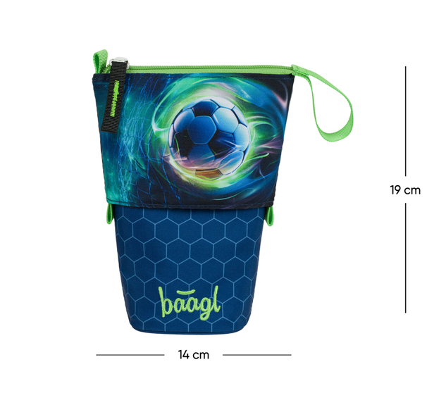 BAAGL Schulmäppchen Pop Up Fußball GRS