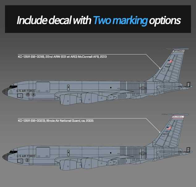 Modellbausatz Flugzeug 12638 - USAF KC-135R Stratotanker (1:144)