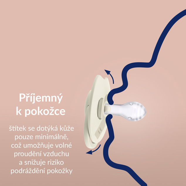 LOVI Cumlík silikónový dynamický Prime 6-18m 2ks Granola/Orange