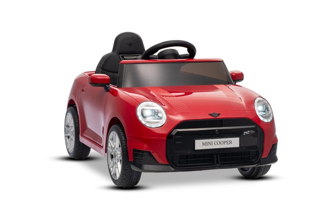 Elektrické autíčko BMW Mini Cooper 12V, červené, USB Vstup s Bluetooth pripojením na MP3 P
