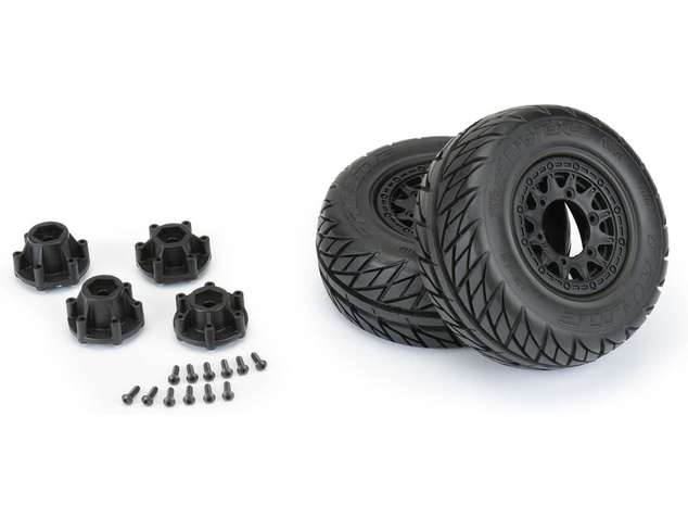 Pro-Line koleso 2.2/3.0", pneu Street Fighter, disk Raid H12 čierny (2)