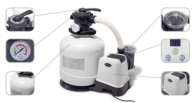 Piesková filtrácia INTEX 26646 Krystal Clear 6m3