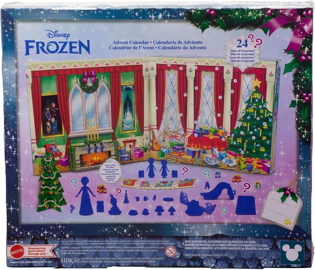 Mattel Disney La Reine des Neiges Calendrier de l'Avent avec petites poupées